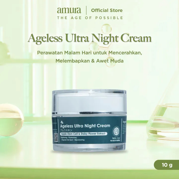 Night Cream Amura Penghilang Flek Hitam Dan Pemutih Wajah