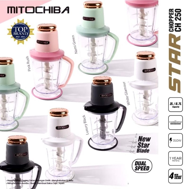 Mitochiba Star Chopper CH-250 / Blender daging Mitochiba
