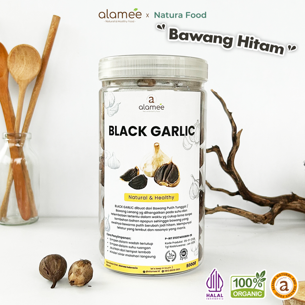 

ALAMEE Black Garlic Premium Bawang Hitam Tunggal Lanang 500gr