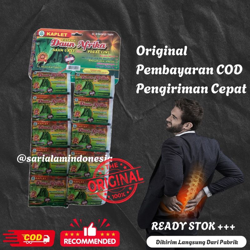 

daun afrika kapsul original 1 renceng isi 20 sachet