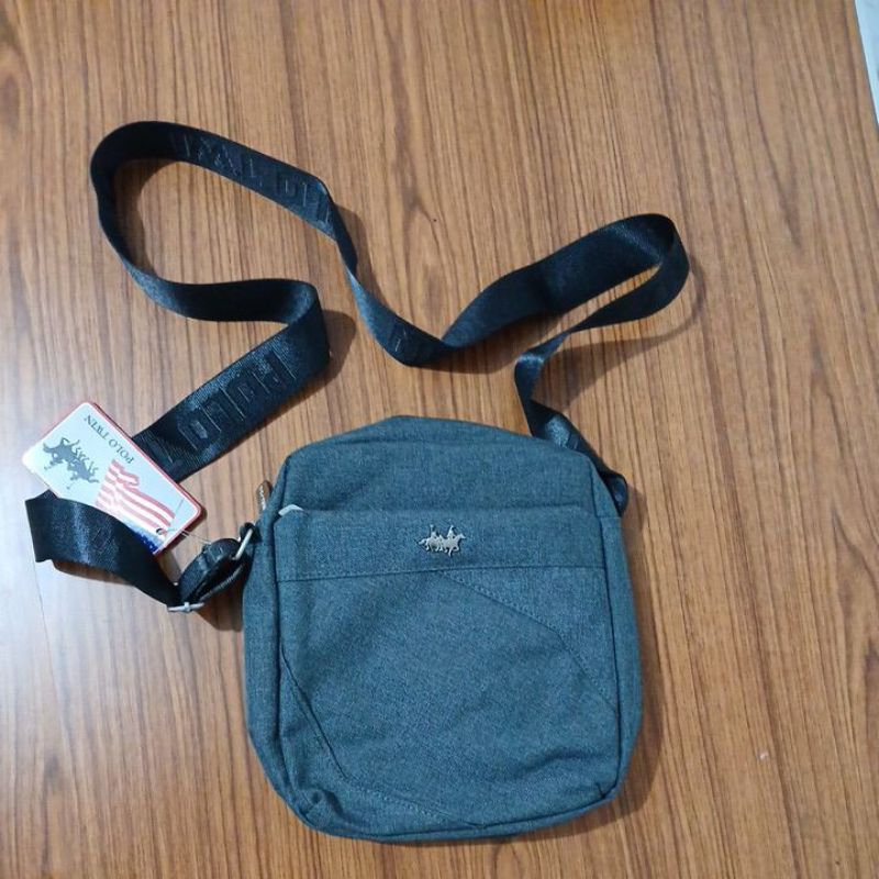 tas sling bag polo twin original grey