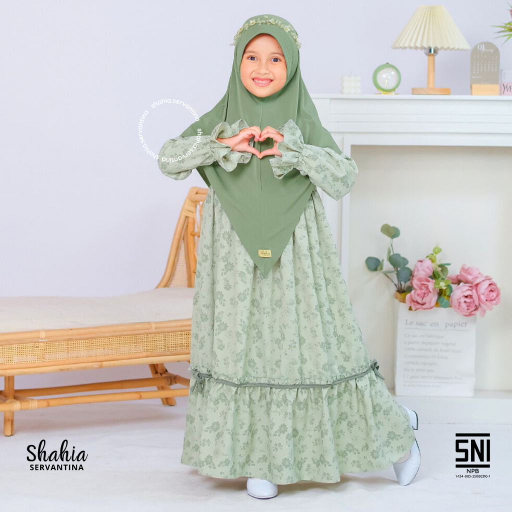 Shahia Servantina - Rosaline Set Dress Gamis Anak Perempuan Couple