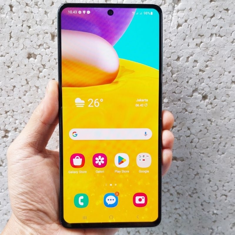Handphone Hp Samsung Galaxy A71 Ram 8/128 NFC Second Eks Resmi Sein Mulus Original
