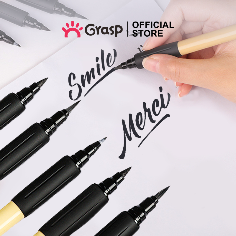 

GRASP Spidol Kaligrafi Brush Pen Penebal Garis Lettering SK001