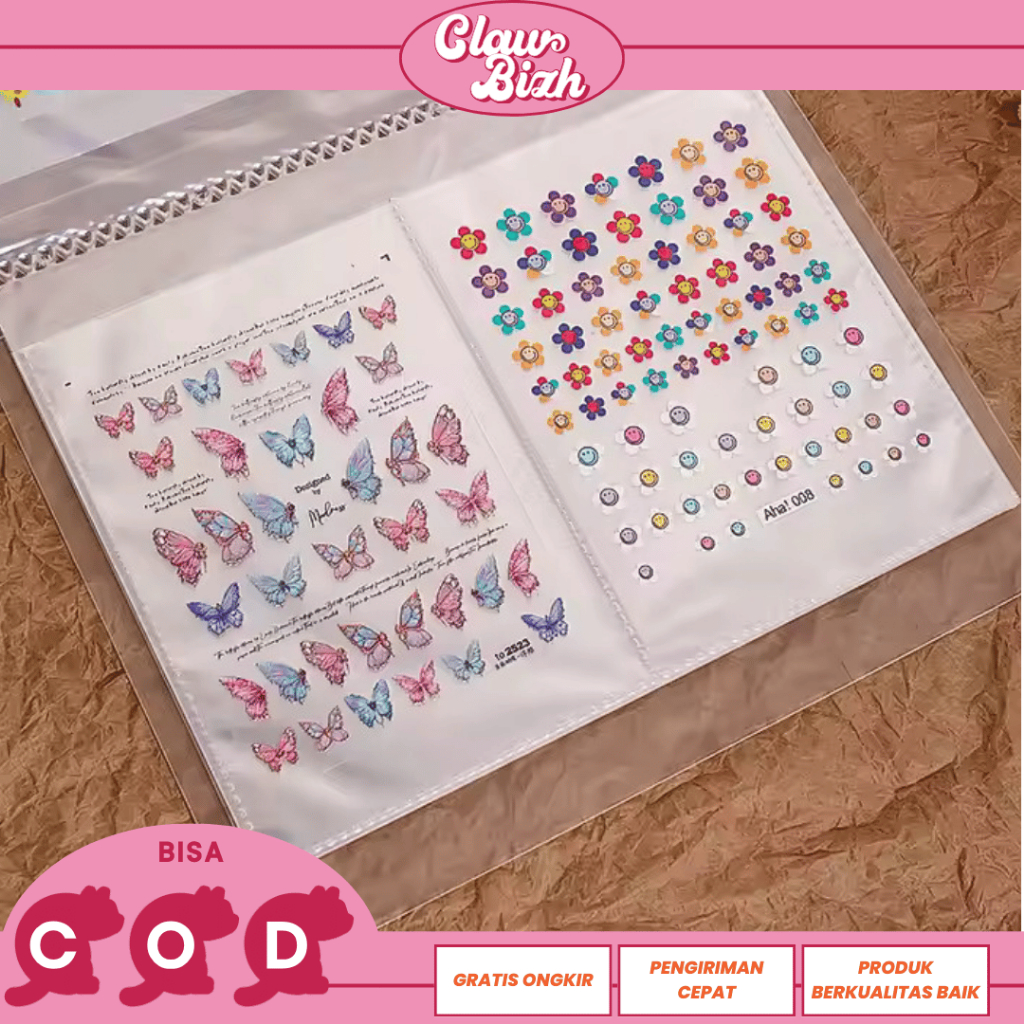 

Sticker Album Storage / Binder Sticker Transparant / Album Stiker / Album Kartu /