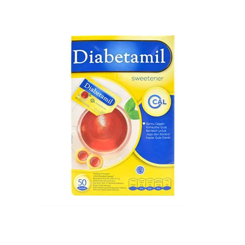

Diabetamil Sweetener 50 Sachet - Pemanis Alami Diabetes Rendah Kalori [JAKSEL]