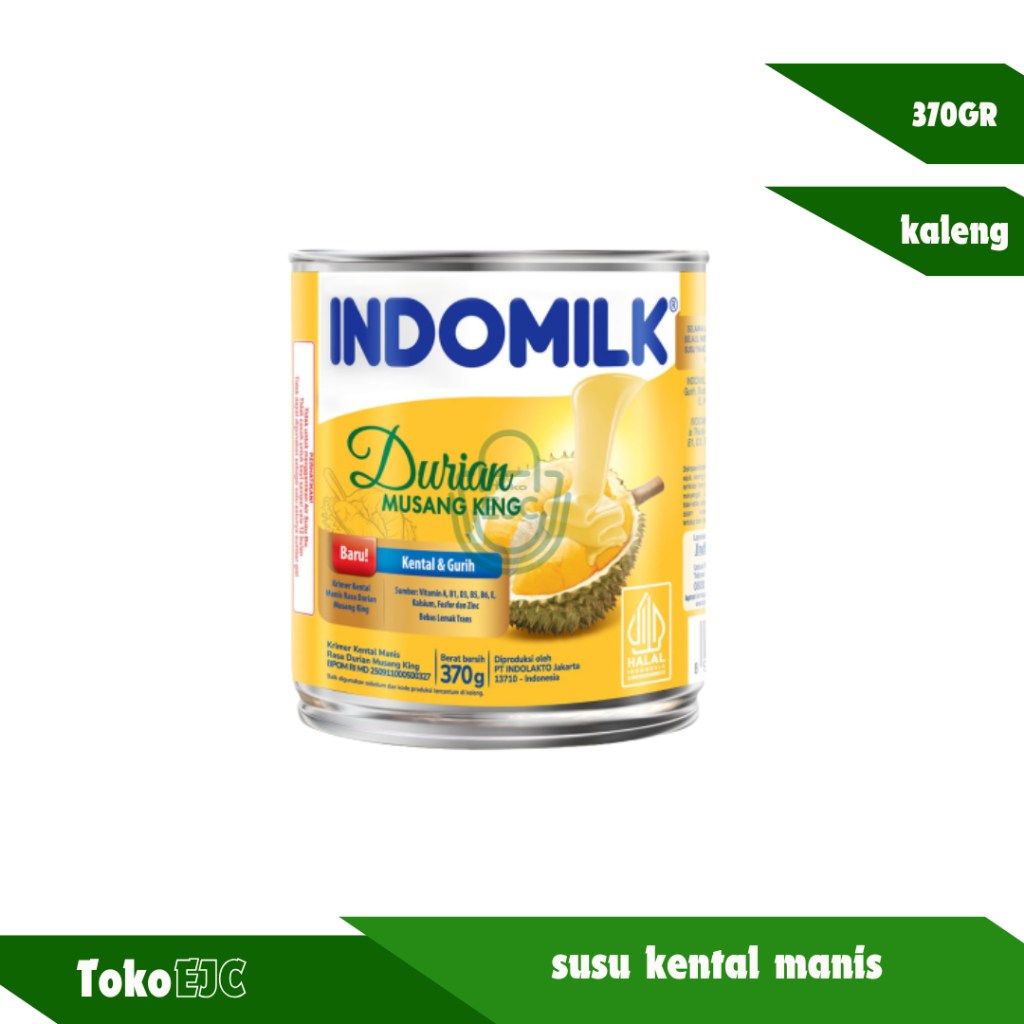 

Indomilk Durian Musang King Susu Kental Manis 370g