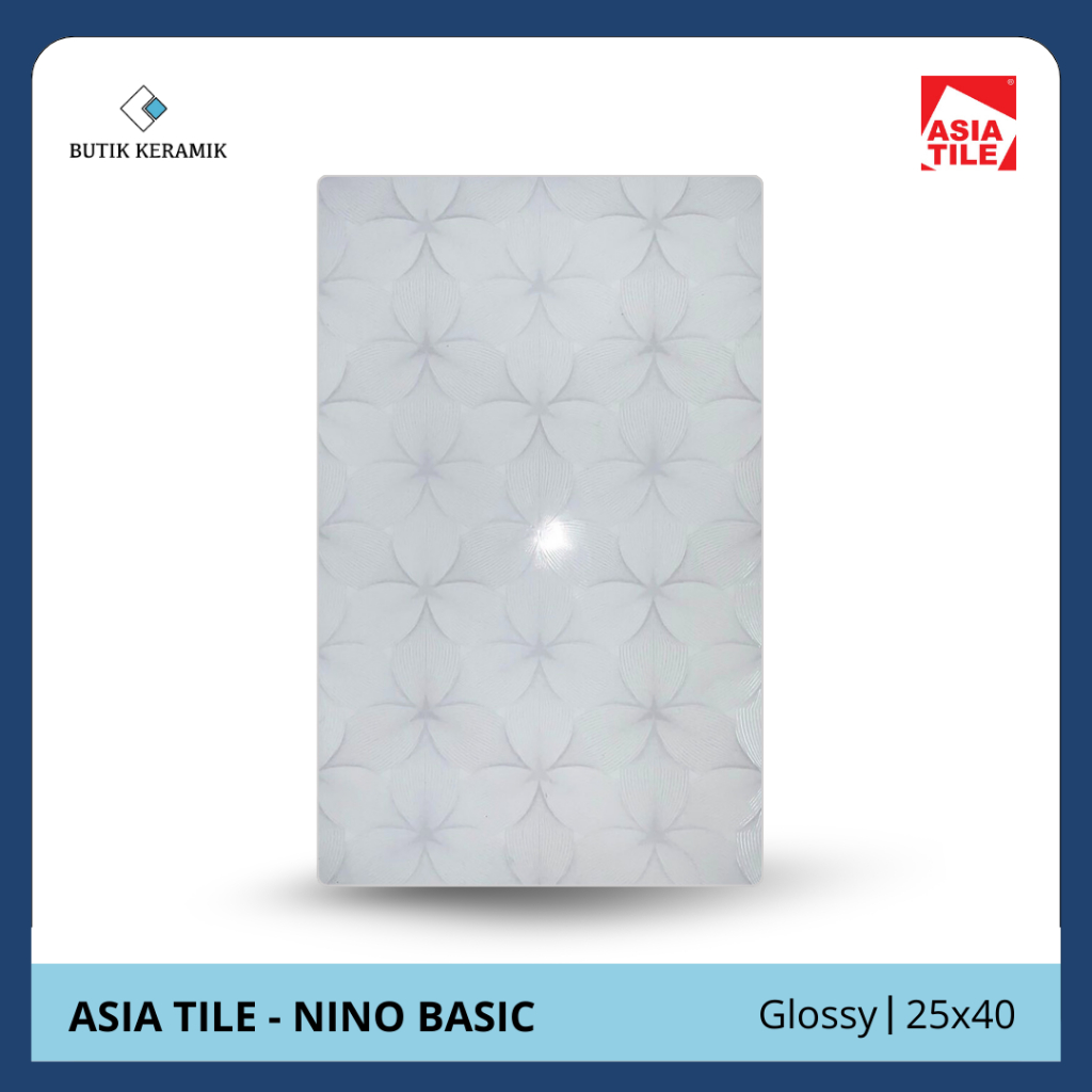 Keramik 25x40 Glossy Emboss | Platinum | Emerald Basic | Glossy | Grade A / KW 1 | Keramik Lantai I 