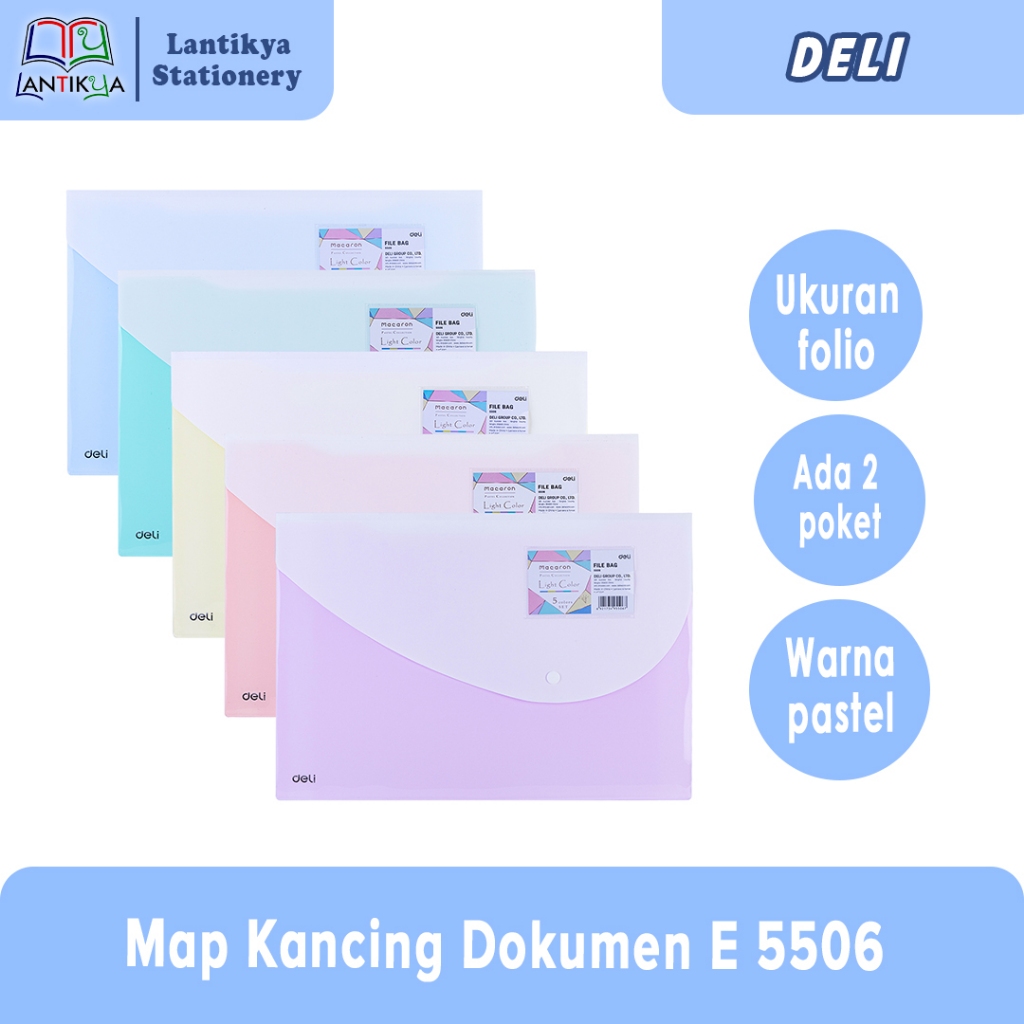 

Deli Map Kancing Dokumen Folio Tebal E 5506