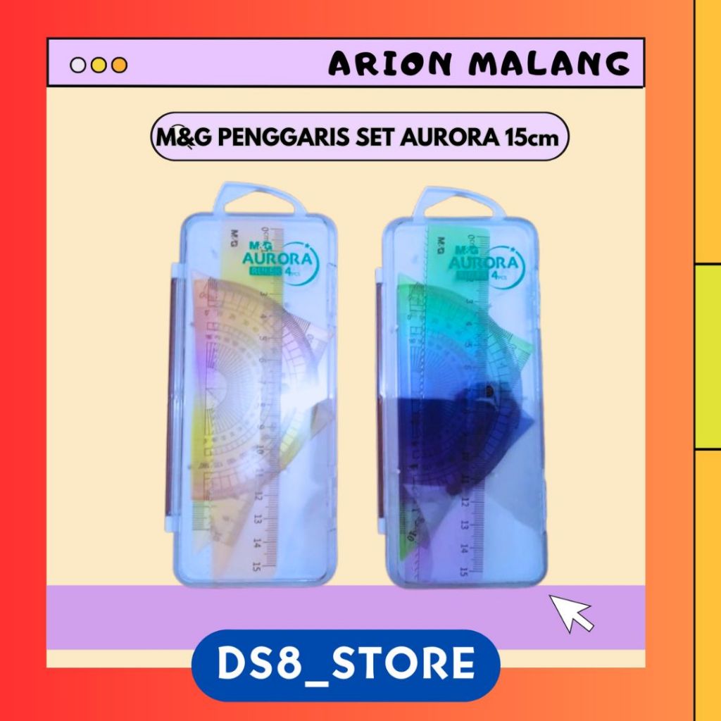 

M&G Penggaris Set Aurora 15cm ARL960AN