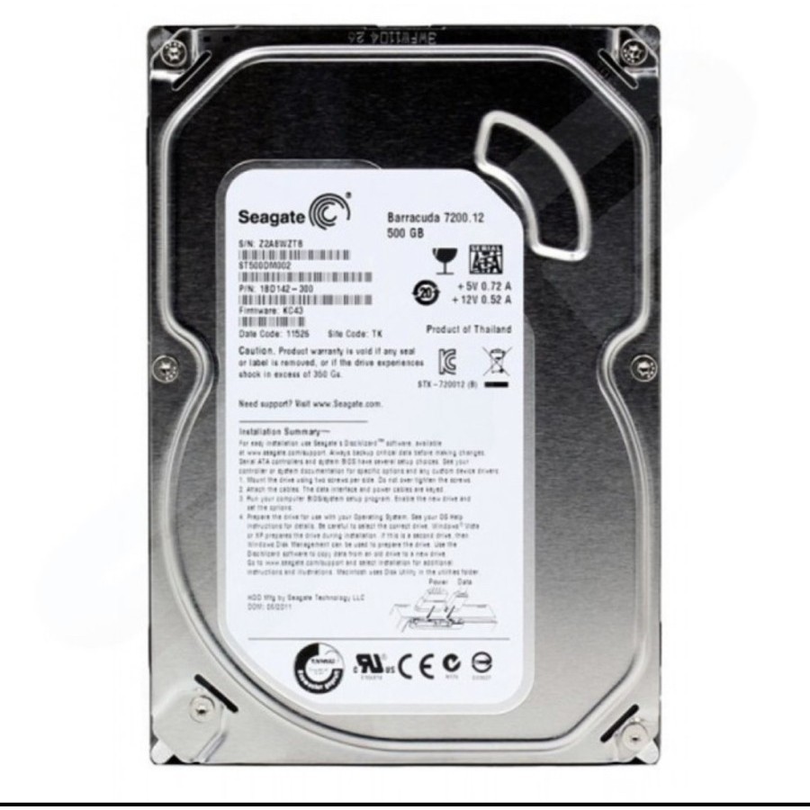 HARDDISK PC 500GB SEAGATE BARRACUDA