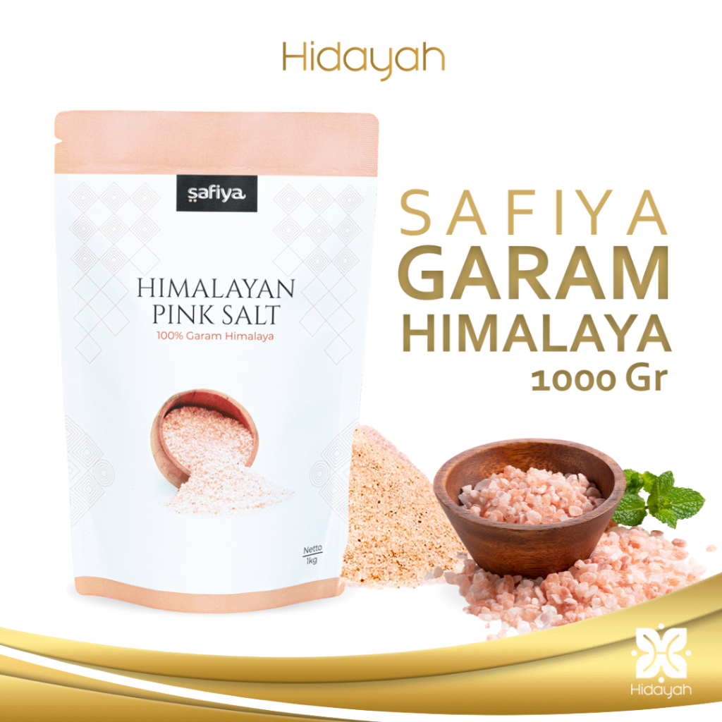

Garam Himalaya 1 Kg Safiya - Original Himalayan Pink Salt Asli Premium