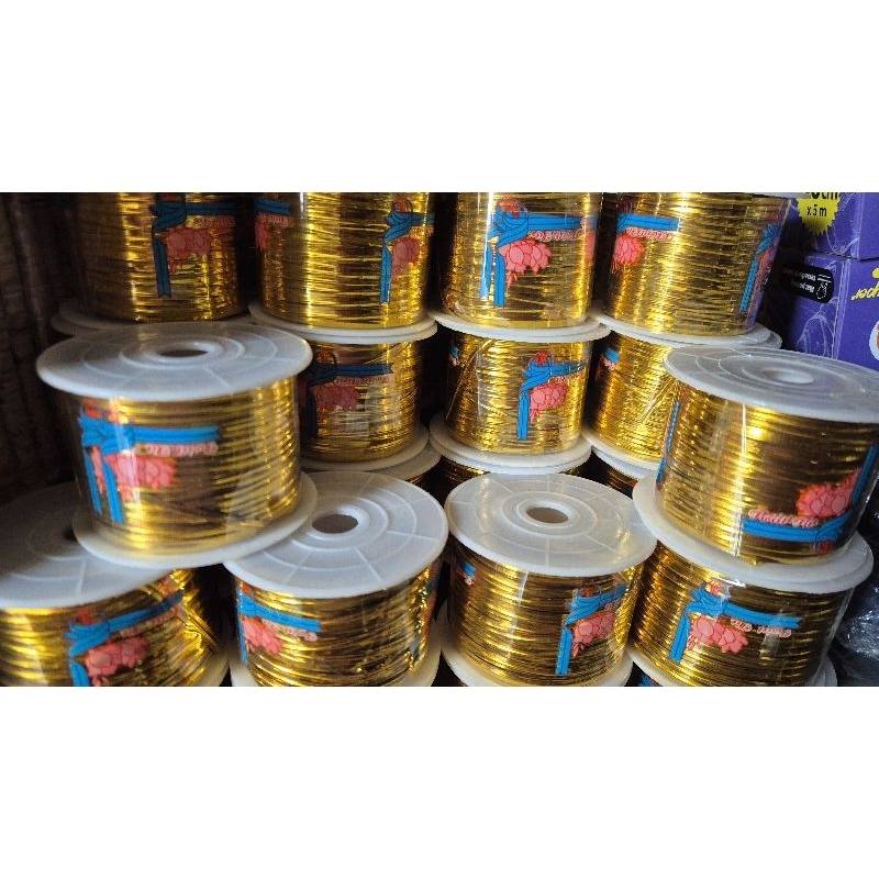 

Tali Kawat Roll GOLD 100 Yard