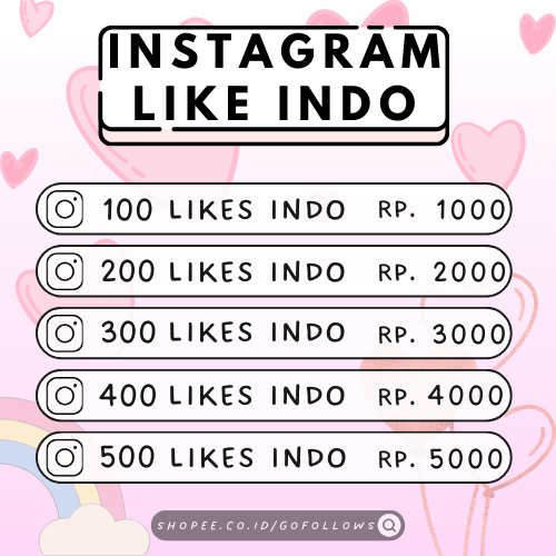 INSTAGRAM LIKE INDONESIA POSTINGAN ATAU REELS PERMANEN AMANAH