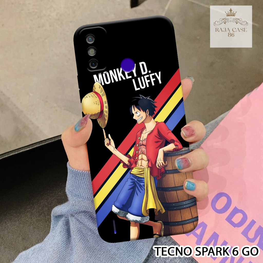 Softcase Tecno Spark 6 Go - Rajacase - Case Tecno Spark 6 Go - Motif Case Anime - Case Tecno Spark 6
