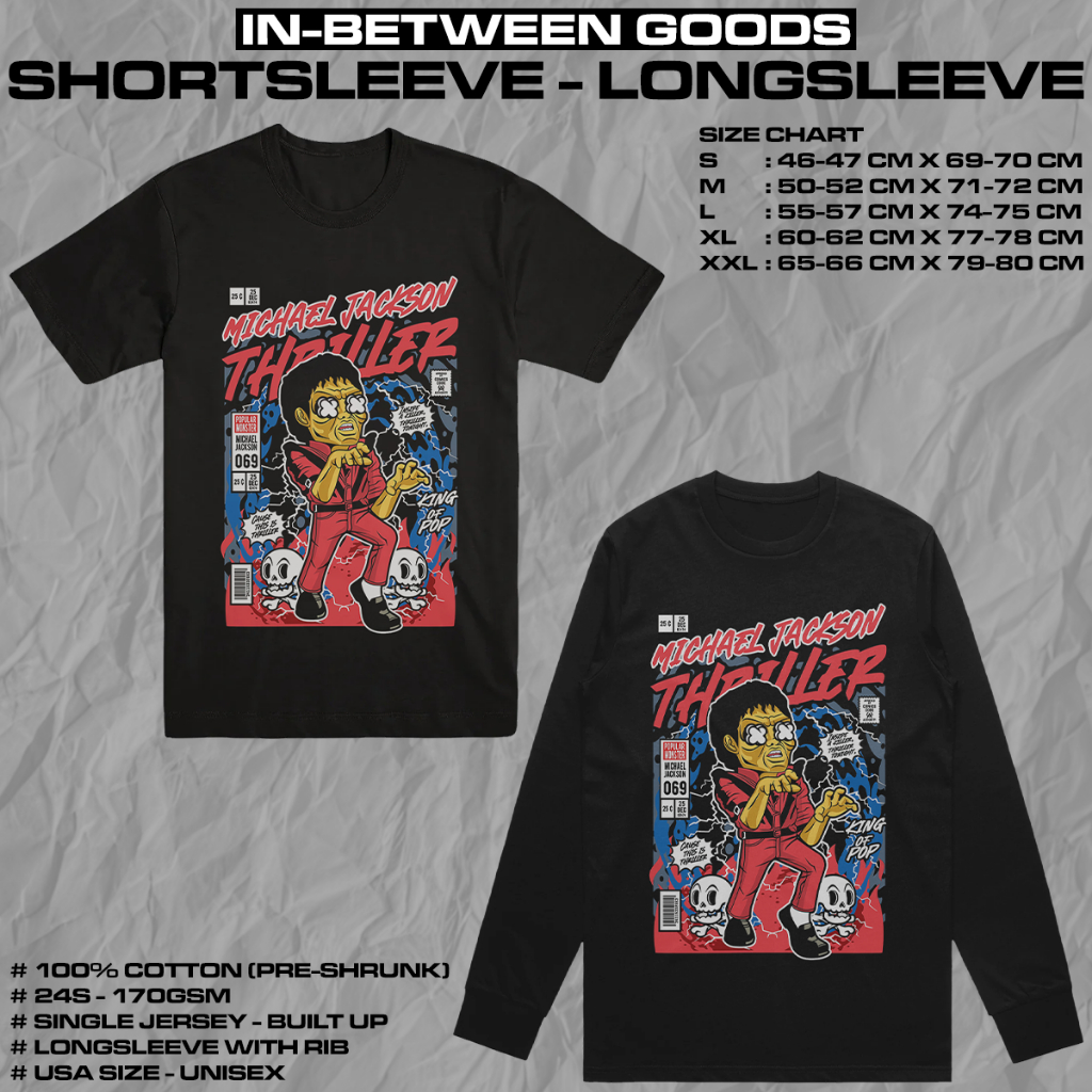 MICHAEL JACKSON - THRILLER | T-SHIRT | LONGSLEEVE | MUSIC MERCH