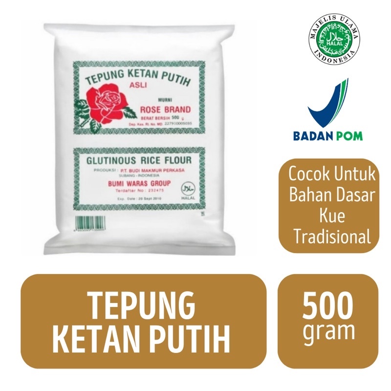 

Tepung Ketan Putih Rose Brand [500GR]