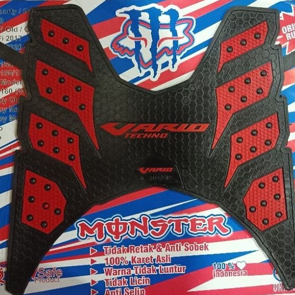 KARPET MOTOR /TATAKAN ALAS KAKI/PIJAKAN ALAS KAKI/KARPET MONSTER VARIO TECHNO/VARIO 110 FI/VARIO 125