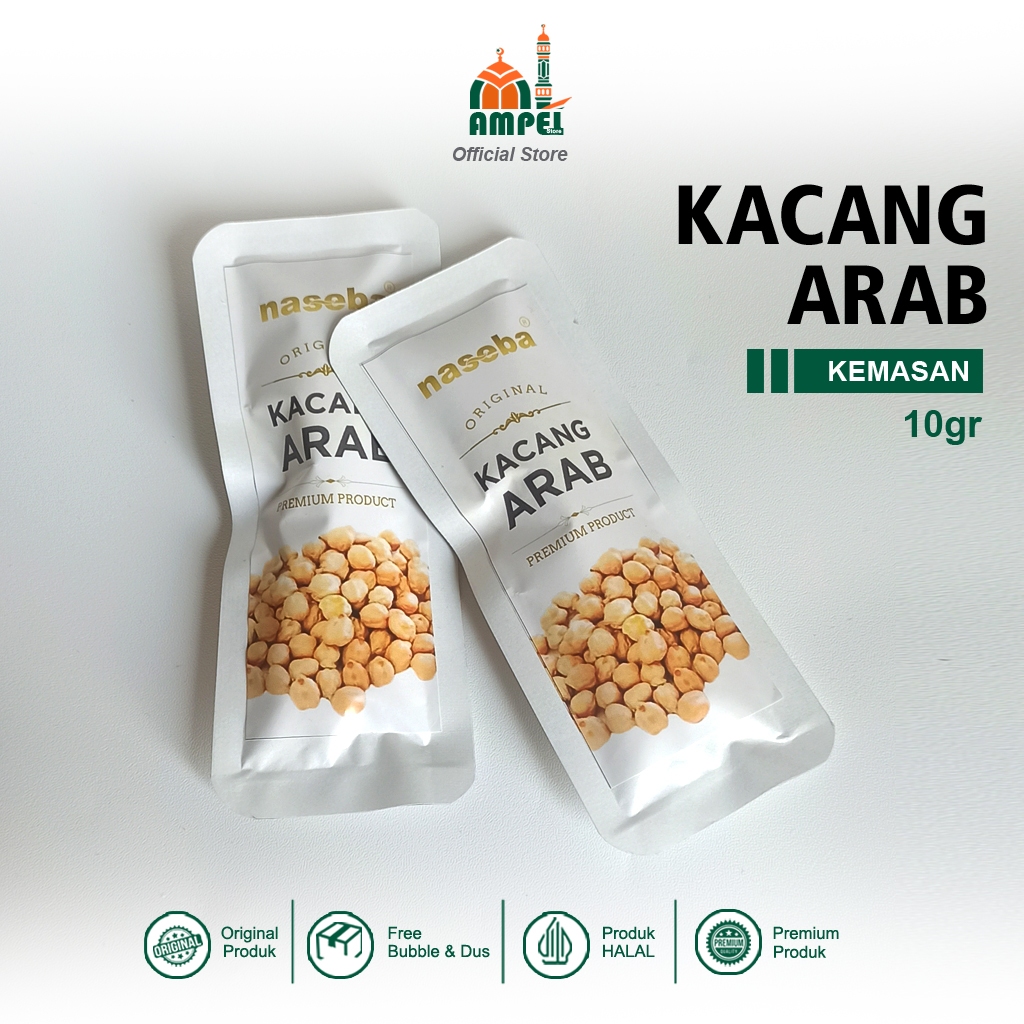 

Naseba Kacang Arab Original Premium 10gr Kemasan Sachet Praktis dan Siap Konsumsi