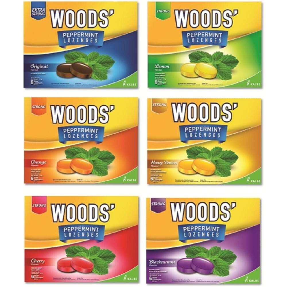 

WOODS LOZENGES ORIGINAL SACHET 6 TABLET (ALL VARIAN RASA PERMEN)