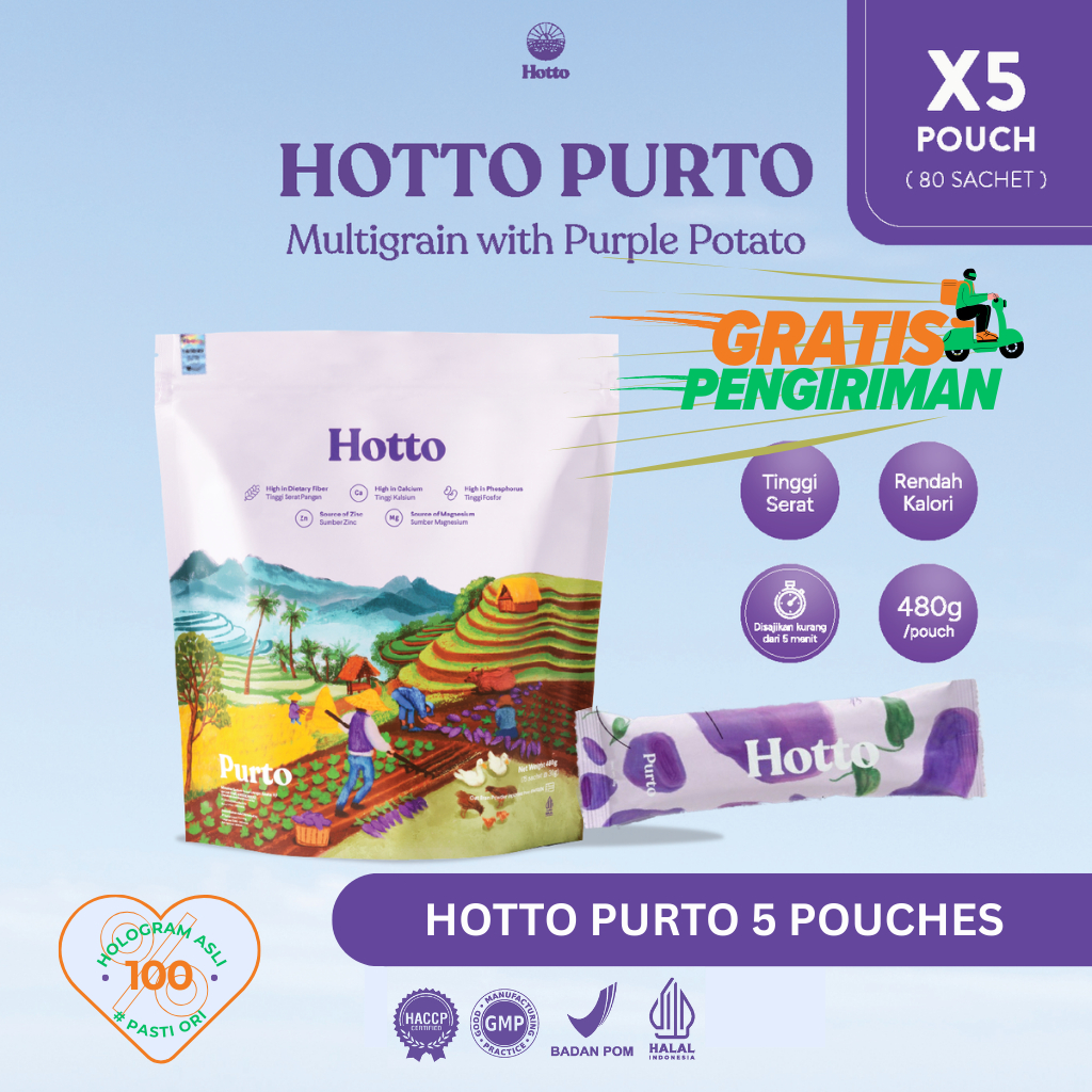 

HOTTO PURTO 5 POUCH ( 80 SACHETS )