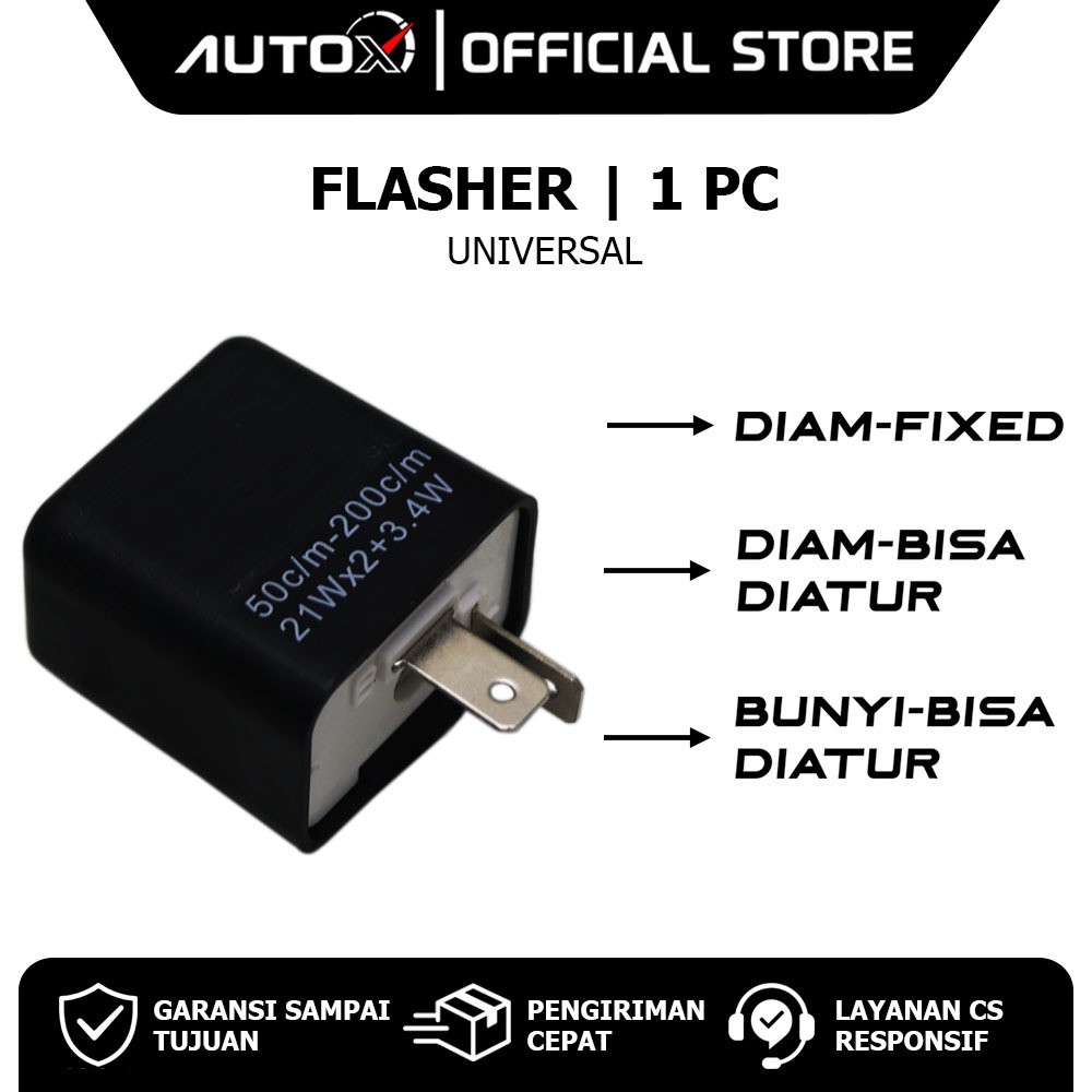 Flasher Sein Setelan Bunyi & Diam Motor Vario 125 150 & Beat Pop Street & Scoopy & Mio S M3 & Tiger 