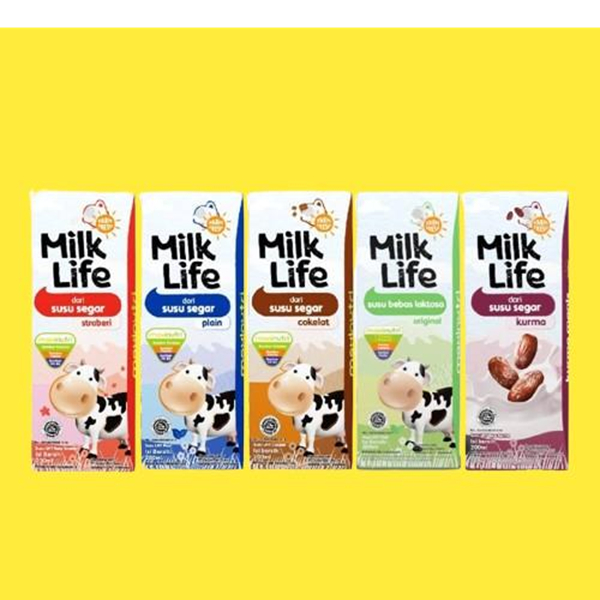 

3 pcs - Milk Life Susu UHT Teens All Varian rasa [200mL]