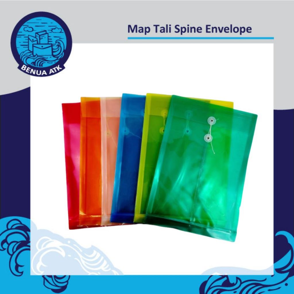 

Map Plastik Tali Folio Spine Envelope Bag Dataflex [isi 12 pcs] DF-7211