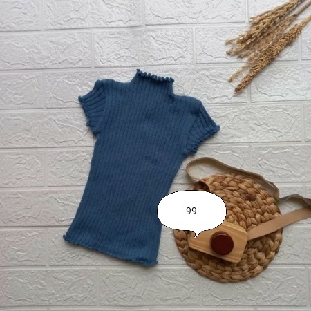 Baju Rajut Anak Perempuan Model Kriwil Tangan Pendek/Baju Rajut anak Korea