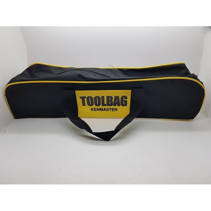 KENMASTER Tool bag jumbo Kenmaster / Tool bag terpal / Toolbag / Tas Perkakas Hitam Kuning
