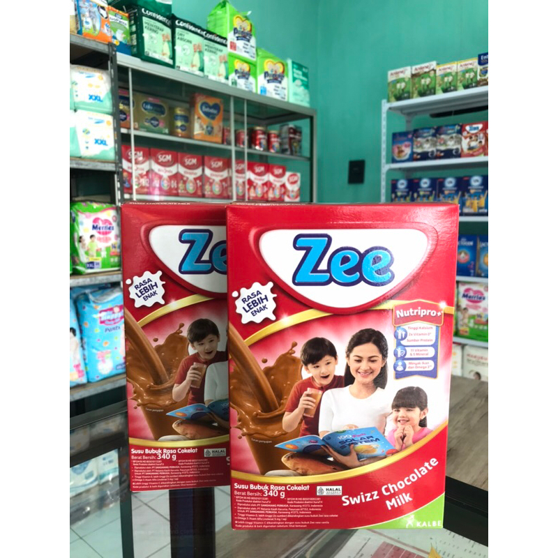 

ZEE Reguler Susu Anak Berkalsium Rasa Coklat 340gr