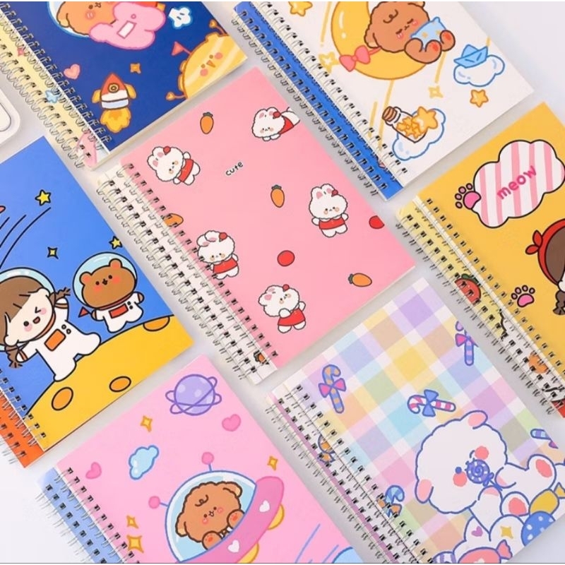 

Buku Catatan Notebook A5 isi 60 lbr Motif Random