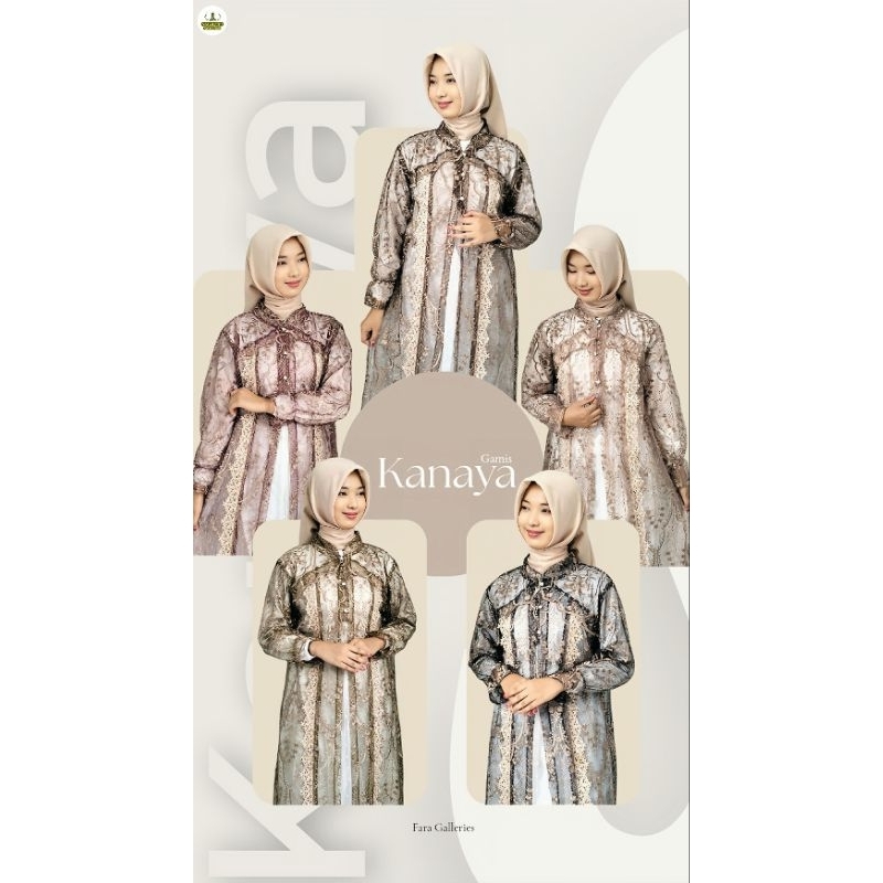 GAMIS KANAYA KOMBINASI TILE OUTER BISA DI LEPAS  UKURAN ALL SIZE/GAMIS WANITA/GAMIS KOMBINASI OUTER/