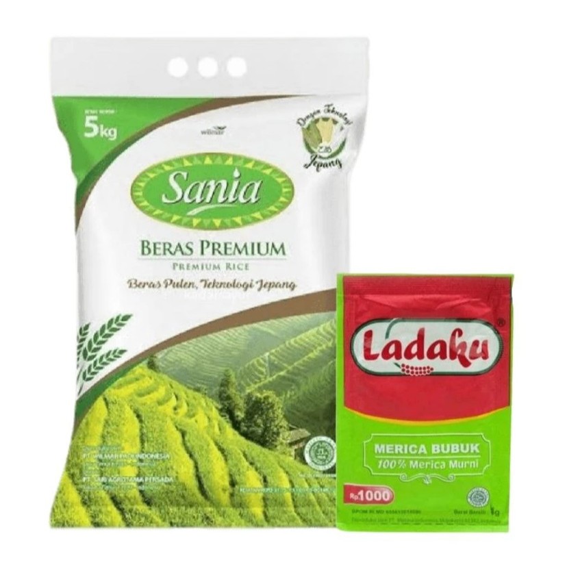 

Paket beras sania dan ladaku