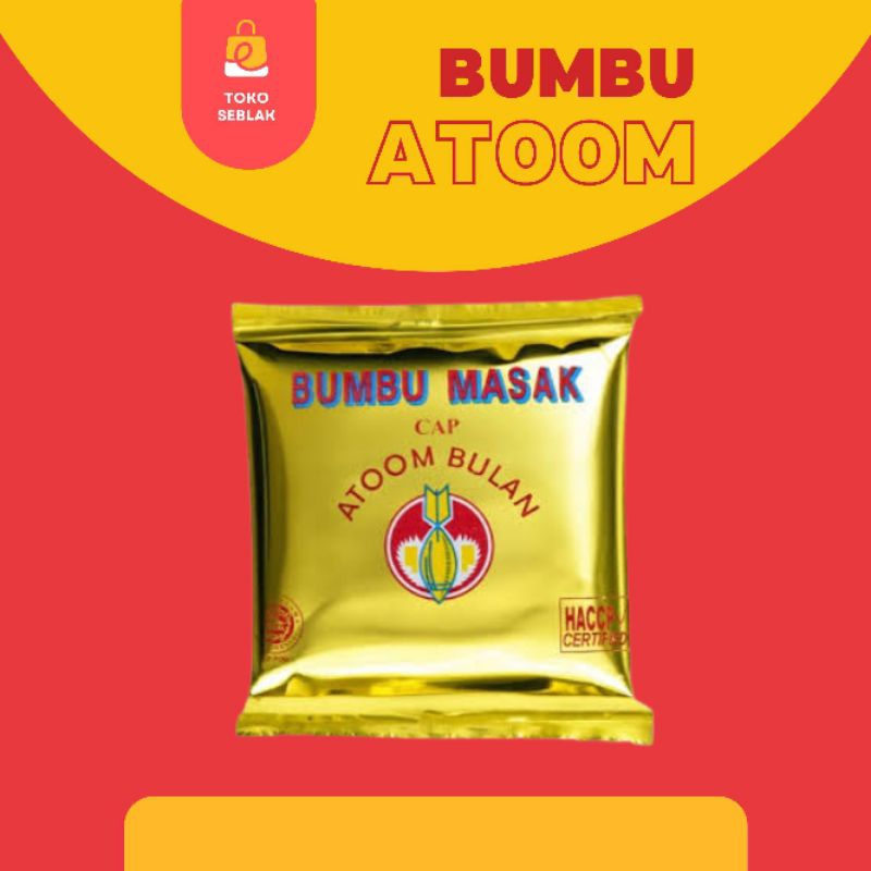 

Bumbu masak atoom bulan 500gr/bumbu masak cap atom bulan/bumbu penyedab