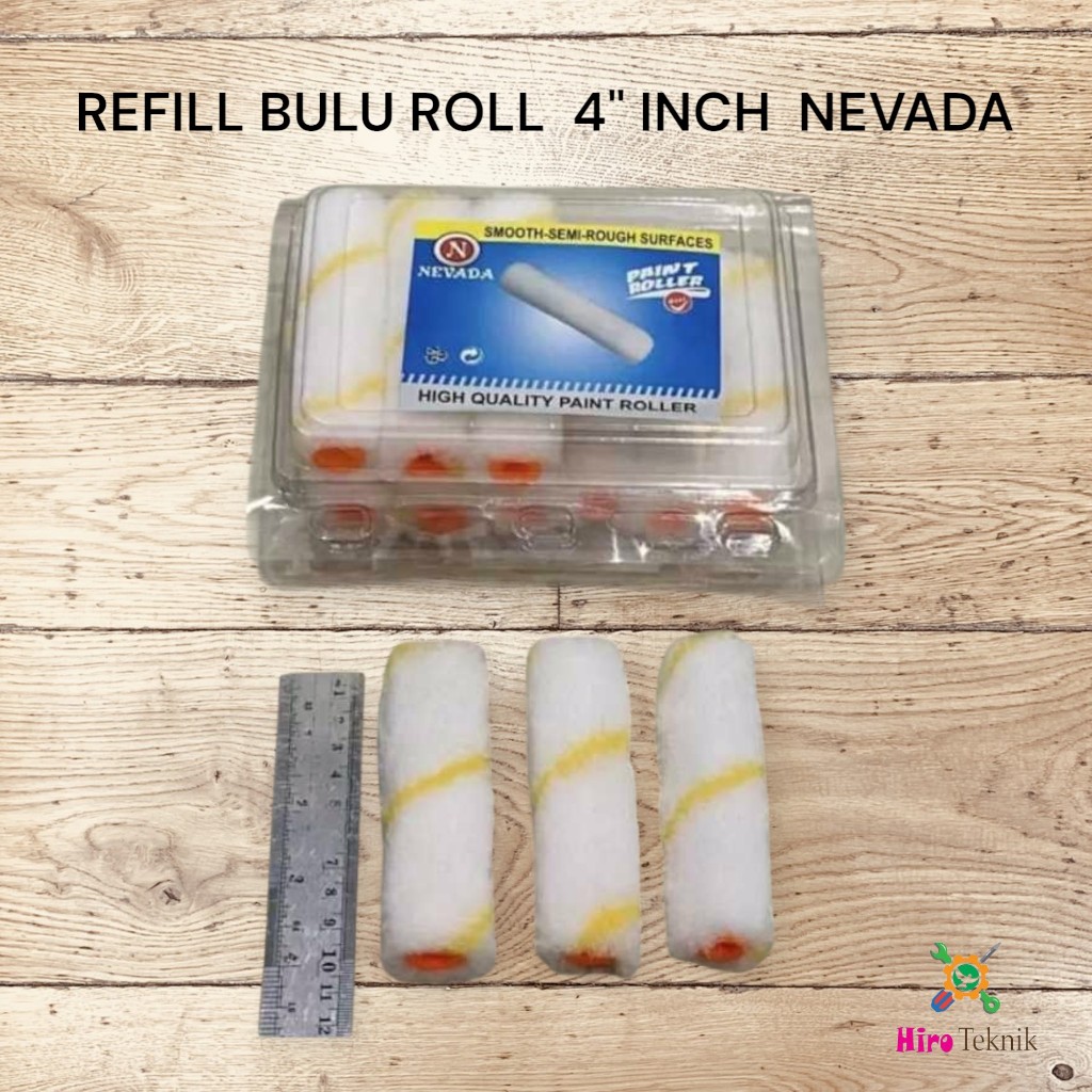 

REFILL BULU ROLL ISI BULU ROLL TANGKAI 4" INCH NEVADA