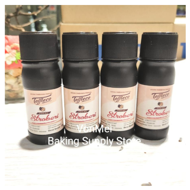 

TOFFIECO Strawberry Perisa Stroberi 25 gr Repack