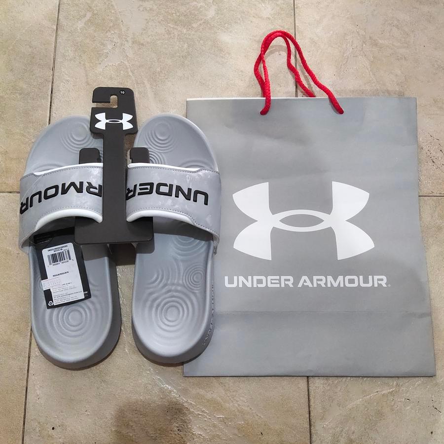 UNDER ARMOUR Sandal Sendal Unisex UA U Ignite Select Weld Slides 3027210-100 Gry Gris Cinza M10 W11.