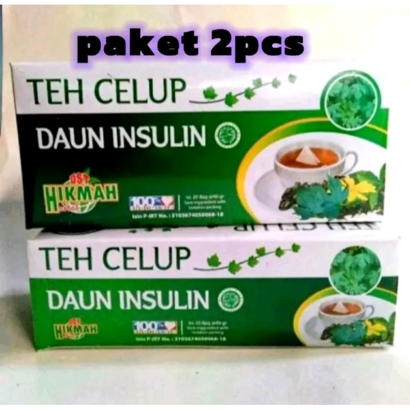 

(Paket 2 Box) Teh Celup Daun Insulin Teh Herbal Diabetes Gula Darah Alami Lebih Praktis Dan Ekonomis Tea Instan