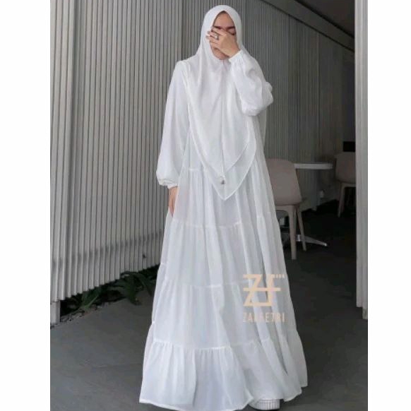 GAMIS BASIC MEDINA SERIES BY ZAFEETRI // GAMIS CERUTY SYARI POLOS