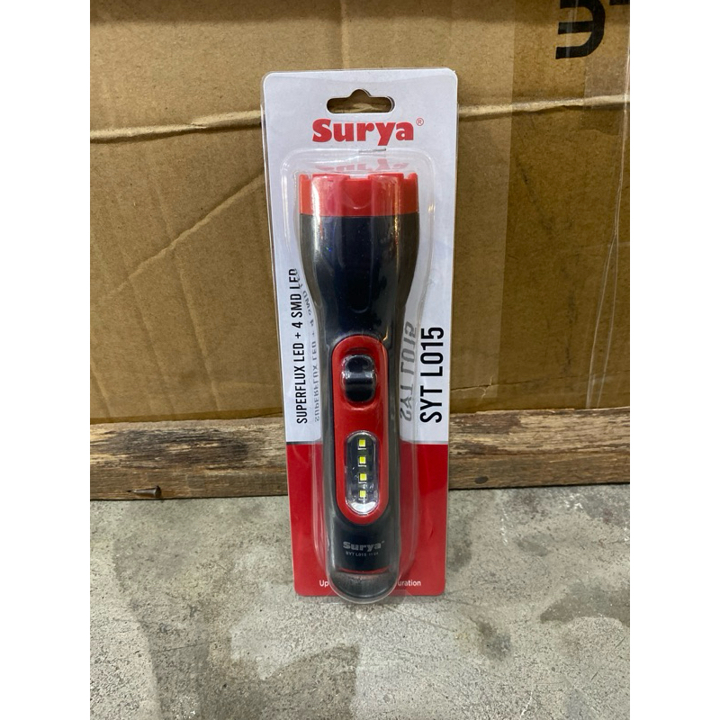 SENTER TANGAN SURYA SUPERFLUX LED + 4SMD LED/ SENTER TANGAN SURYA SYT L015