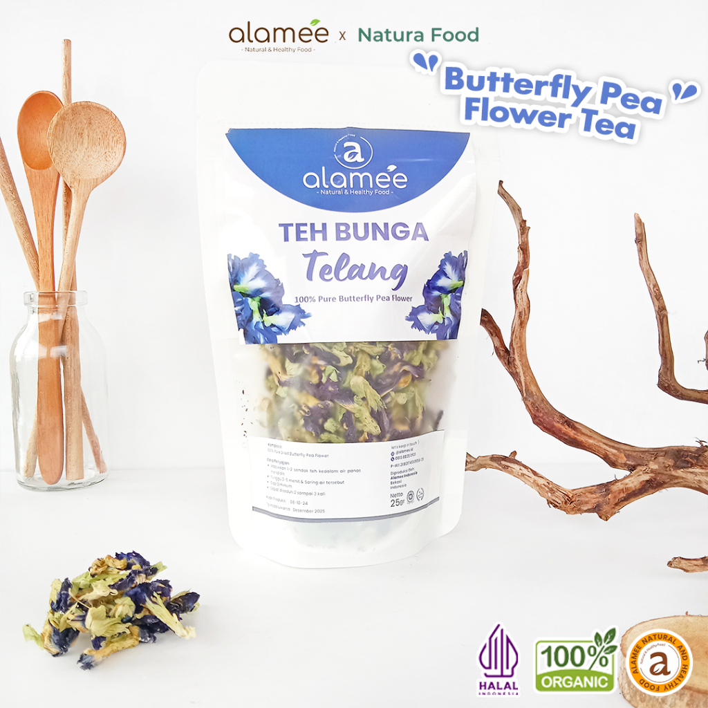 

ALAMEE Teh Telang Bunga Kering Butterfly Pea Tea Organik Herbal Dried Flower 25gr Premium
