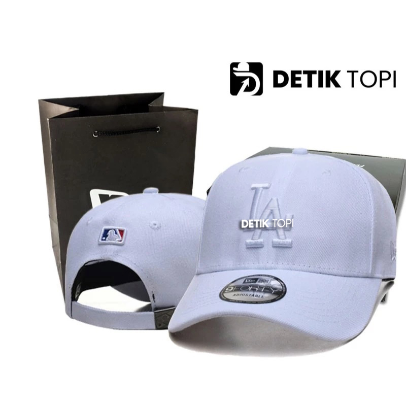 Topi Baseball Cap LA Los Angeles Dodgers Full White Logo Bordir