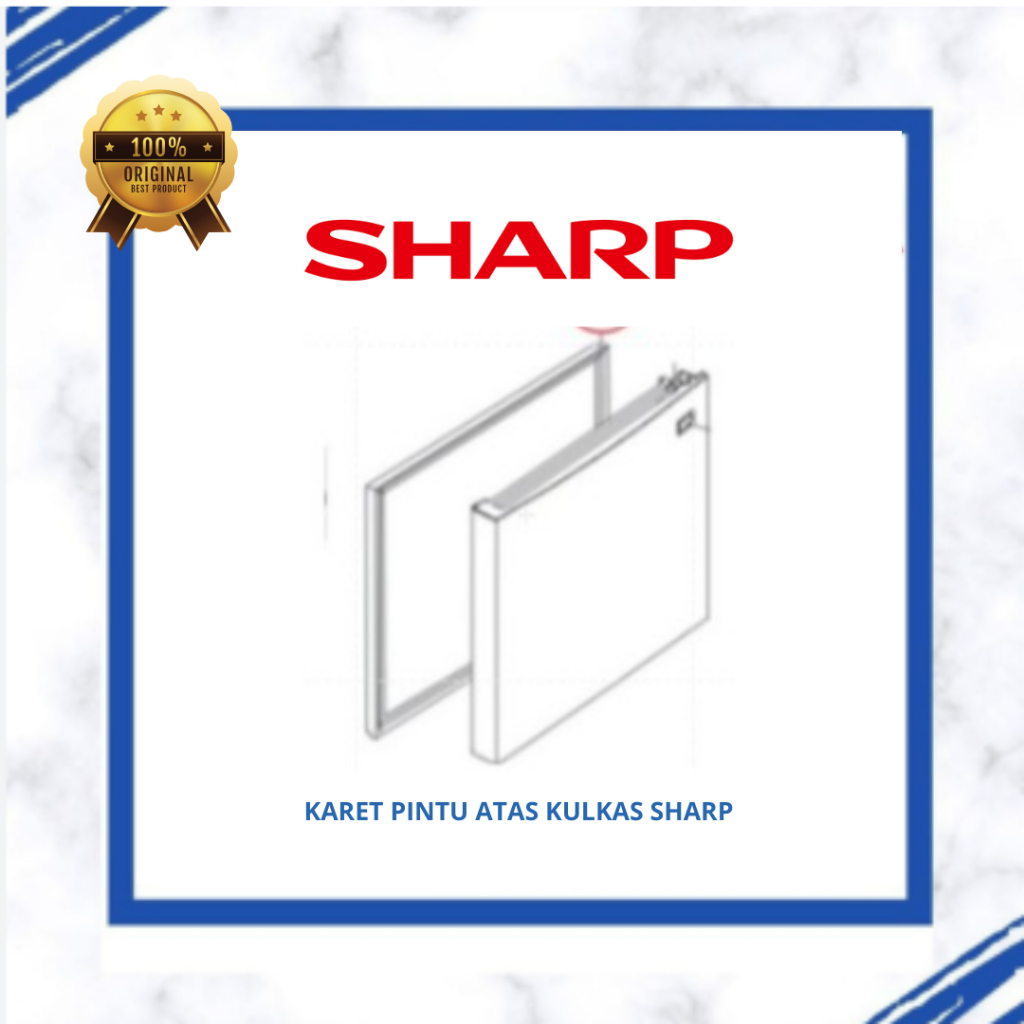 KARET PINTU ATAS KULKAS SHARP  SJ-P710M-GL / SJ-P810M-GY SJ-P710M-SL / SJ-P160NLVSL  / SJ-810M-SL / 