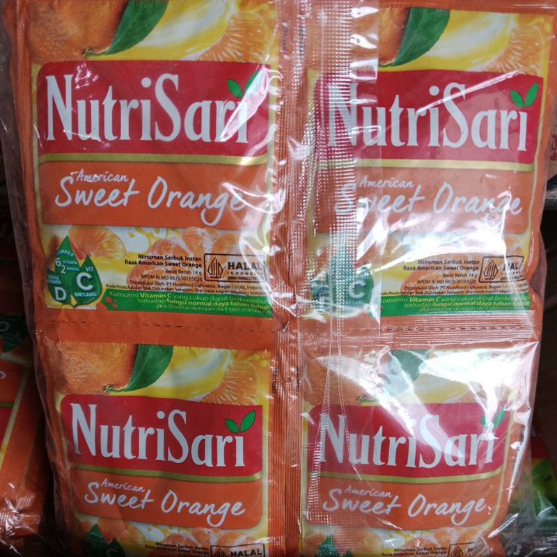 

minuman instan siap saji nutrisari jeruk peras dan american sweet orange