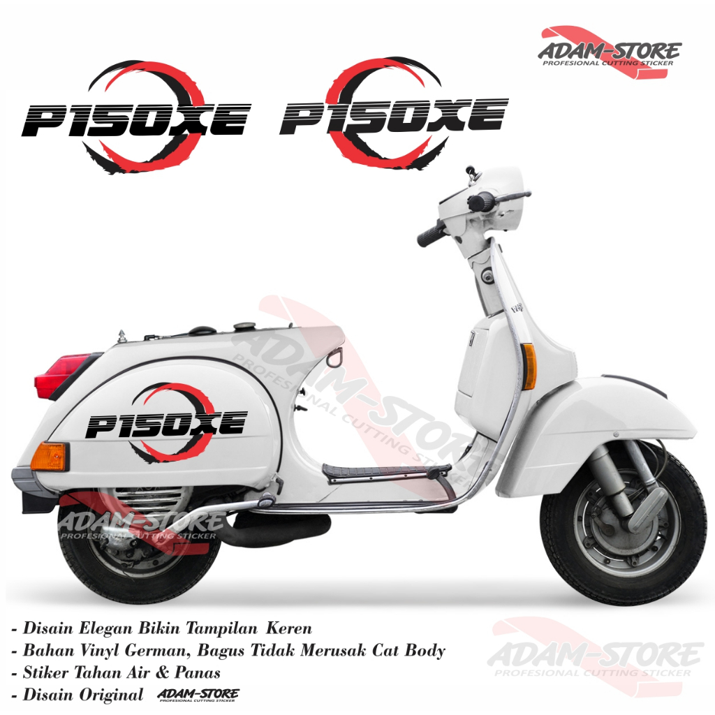 P26 Sticker motor vespa px / sticker triping vespa P150XE / Stiker p150xe vespa