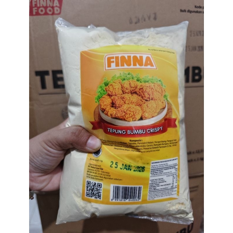 

Finna Tepung Bumbu Crispy Tepung (Breader) Kriuk Tepung Geprek 1 kg
