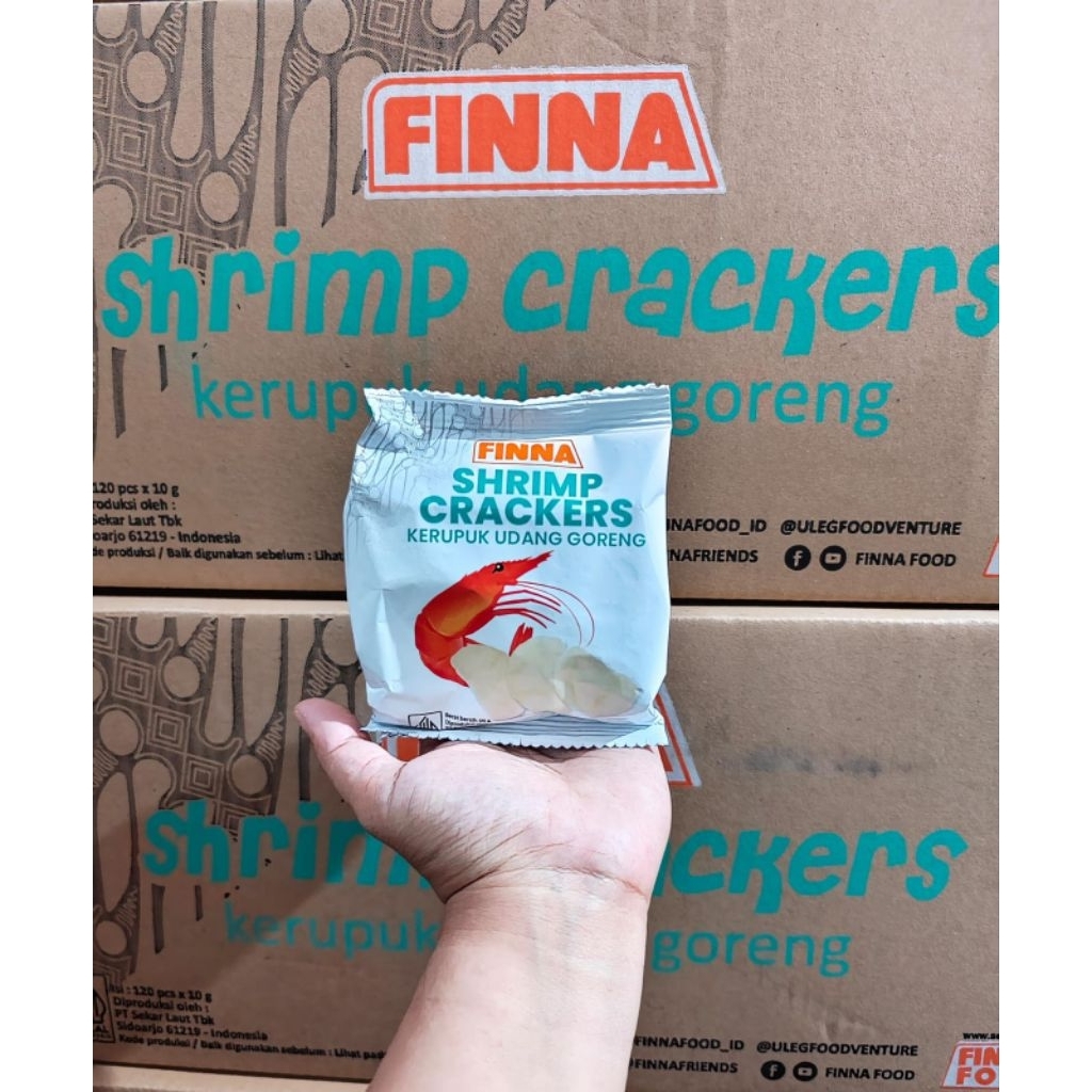 

(1 Dus isi 120 Pcs) Finna Kerupuk Udang Goreng Shrimp Crackers
