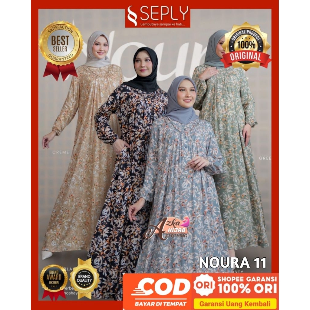 SEPLY Gamis Noura 11 Seply Original Baju Gamis Terbaru 2025 - Baju Gamis Daily Premium - Baju Gamis 