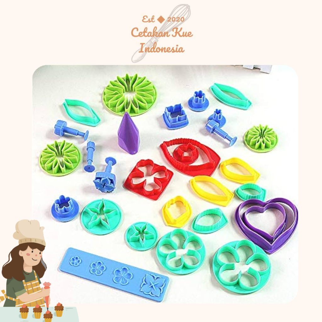 

{CKI} Gumpaste Flower Cutter Set